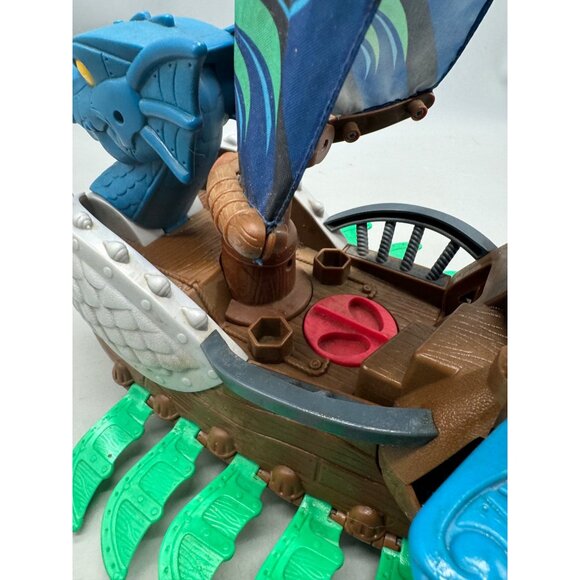 Fisher-Price Imaginext DRAGON SERPENT Rolling Pirate Viking Ship 2010 READ - Picture 7 of 9